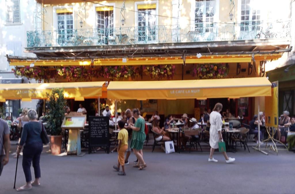 Le Cafe La Nuit, Place du Forum, July 2022